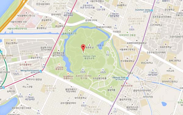 南韓奧林匹克公園Korea OLYMPIC PARK map.jpg