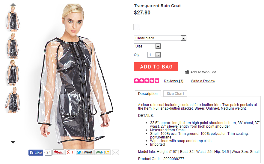 Transparent Rain Coat   FOREVER21 - 2000088277.png