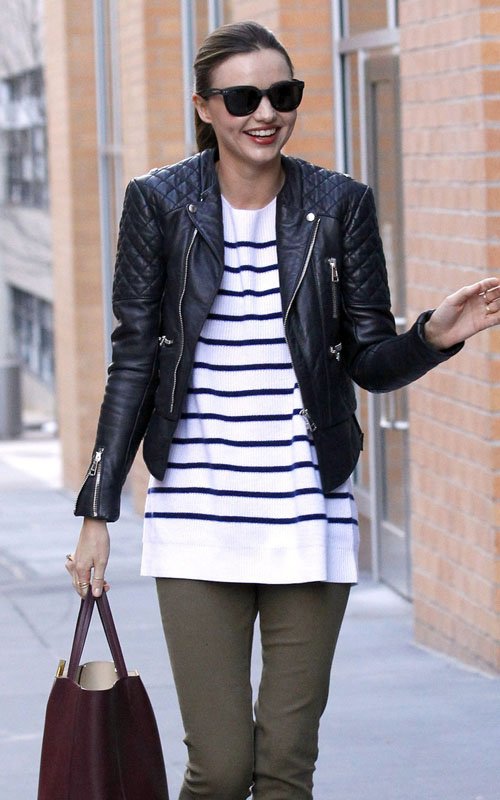 Miranda-Kerr-Balenciaga-Leather-Jacket-The-Row-Striped-Sweater-Céline-Cabas-Shopper-tote-bag.jpg