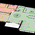 graduate design：floor plan of 1F