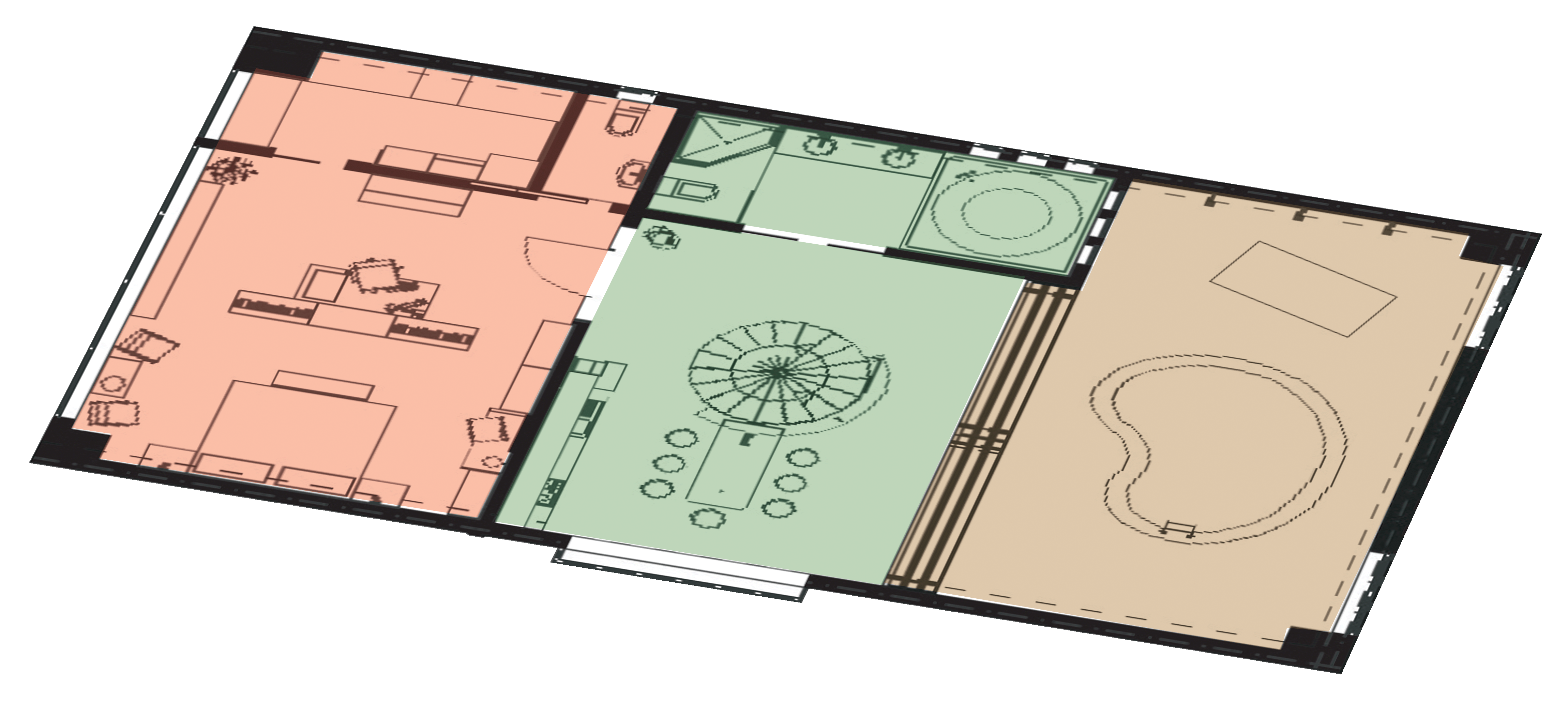 graduate design：floor plan of 3F