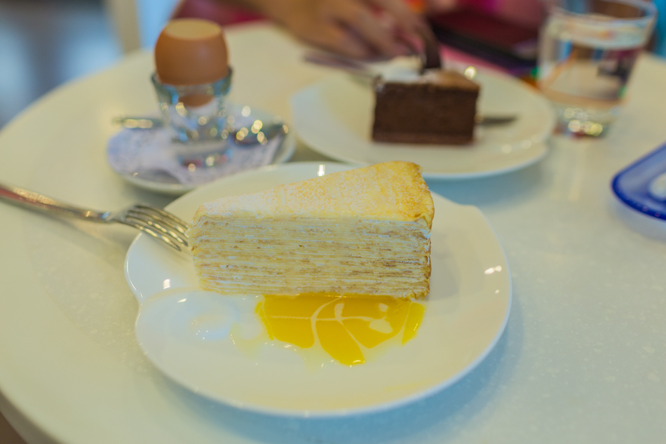 千層蛋糕 Mille-Crepes Cake - 第8張圖 台南美食-深藍咖啡館