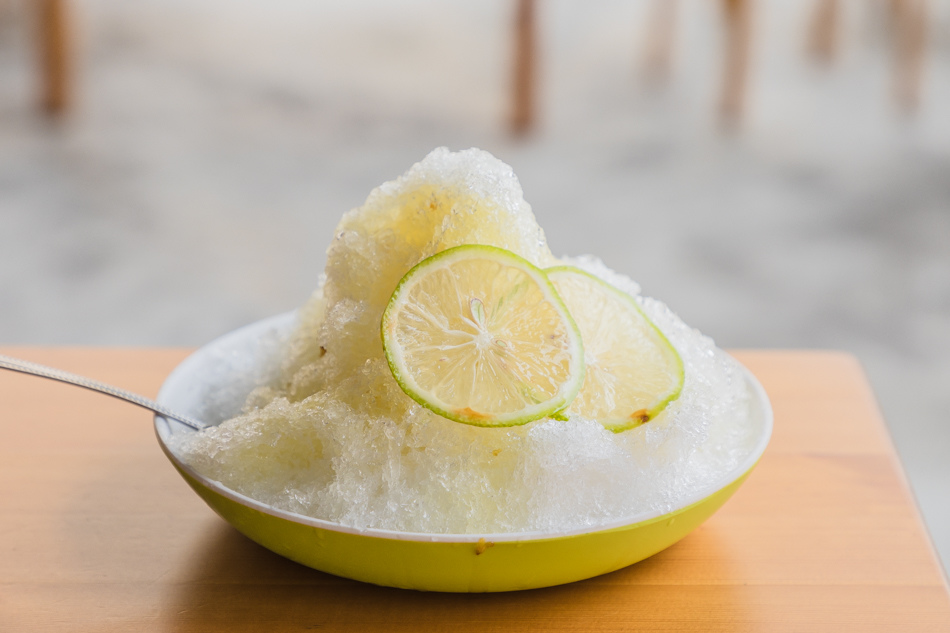 175A0733.jpg 泉捌月桂花清冰甜品展示,清冰淋上桂花蜜與檸檬點綴