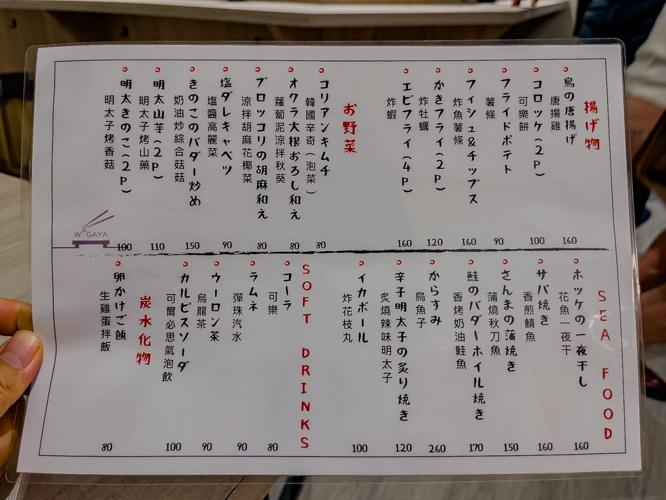 前金區宵夜居酒屋 / 我が家の酒場/我們家酒場 - 菜單 前金區宵夜居酒屋 / 我が家の酒場/我們家酒場 - 菜單