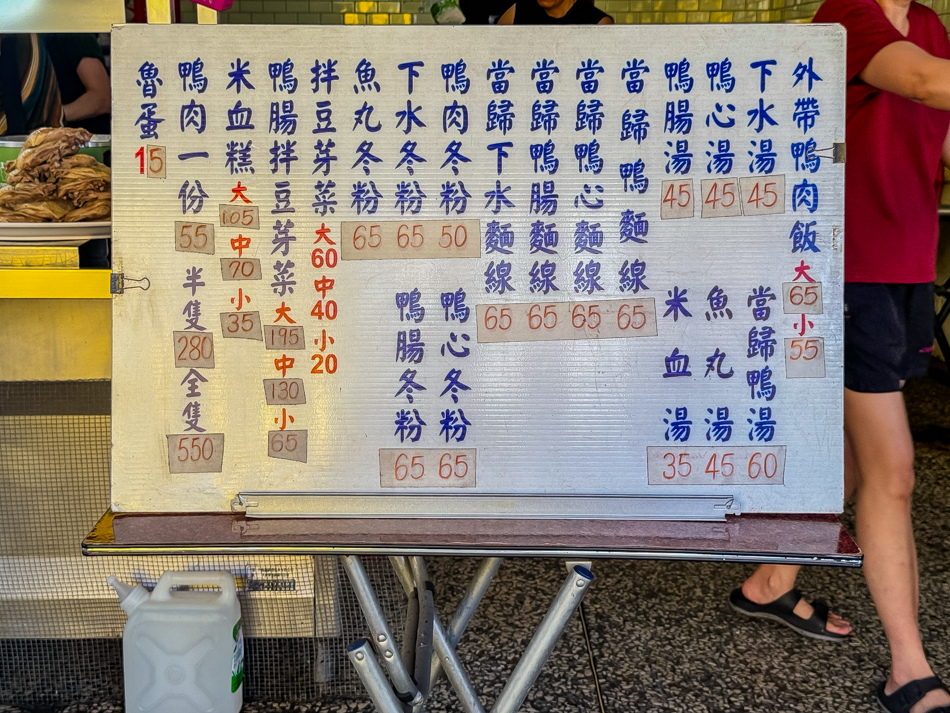 七賢鴨肉飯菜單