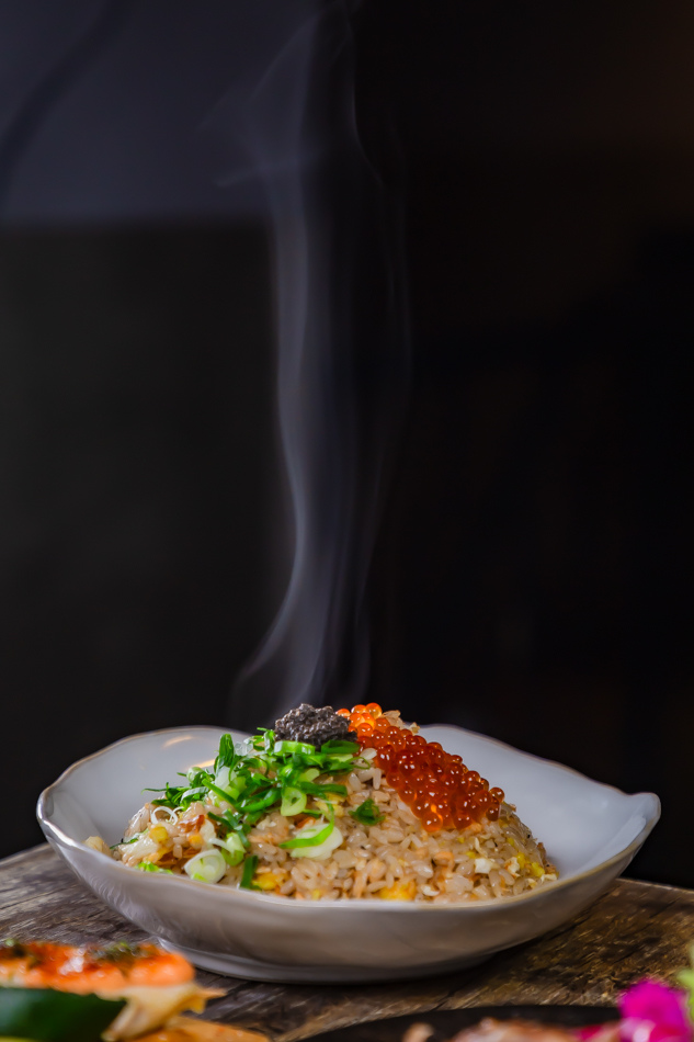 鮭魚炒飯加松露