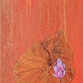 《歡喜》，膠彩、麻布，22.5x 36cm，2012