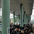 20100306瑞芳車站-第一月台的樓梯都排滿人了