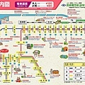 長崎電車路線圖~這個一日券裡有付上....長崎市不大能玩能逛的就是這些...大多是一些遺跡