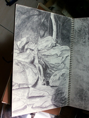 鉛筆－故宮後小溪1