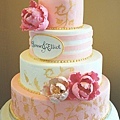 花朵結婚蛋糕