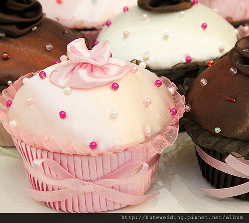 杯子蛋糕珠寶盒 可艾婚禮小物