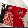 可艾婚禮 東方紅 進口喜帖婚卡 