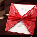 可艾婚禮 東方紅 進口喜帖婚卡 