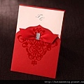可艾婚禮 東方紅 進口喜帖婚卡 