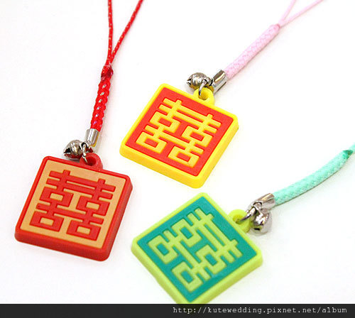 可艾婚禮小物_雙囍臨門吊飾