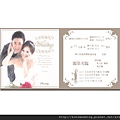 婚紗相片客製喜帖內頁