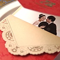 可艾婚禮 東方紅 進口喜帖婚卡 