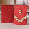 可艾婚禮 東方紅 進口喜帖婚卡 