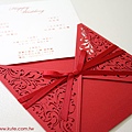 可艾婚禮 東方紅 進口喜帖婚卡 