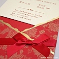 可艾婚禮 東方紅 進口喜帖婚卡