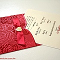 可艾婚禮 東方紅 進口喜帖婚卡