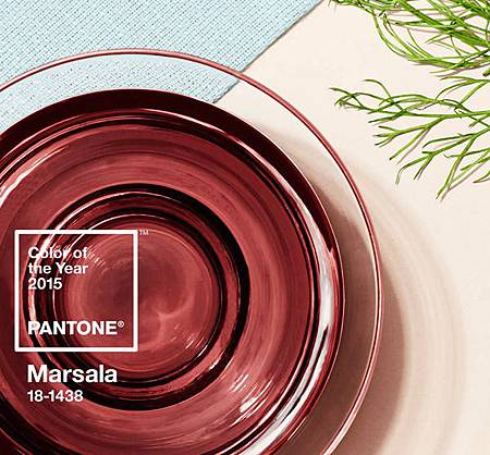 PANTONE 2015 年度代表色 瑪薩拉酒紅 Marsala