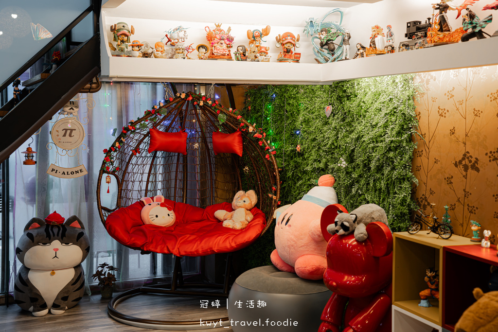 新竹東區早午餐_PI ALONE複合式咖啡餐廳,公仔控天堂!