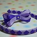 編織髮箍-紫