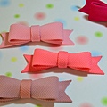 米粒款蝴蝶結－粉紅、西瓜紅、韓粉、桃紅(右上角)