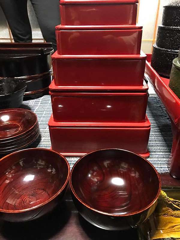 鳴子漆器 工芸品 流文塗 創作漆器 木箱 文庫箱