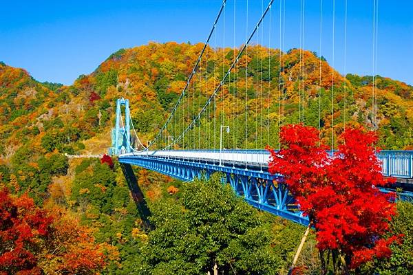 茨城縣北三大紅葉名所  花貫溪谷、龍神大吊橋、袋田瀑布