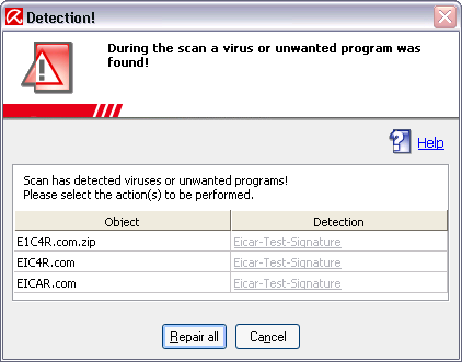 AV9-Detection Scanner Combined Mode