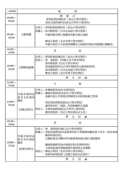 2013年5月4日研討會場次