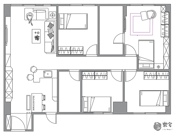 新店系統傢俱 樂宅設計 系統家具 系統櫃 室內設計 室內裝修 系統櫃設計 林口合宜  名軒快樂家