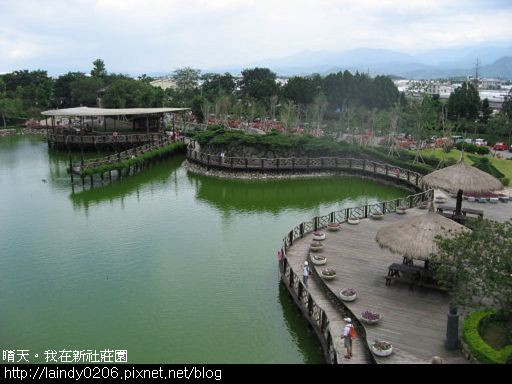 新社莊園 一大片湖