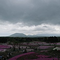 遠處被烏雲層層遮蓋的富士山，只好內心用小畫家畫上去了 XD