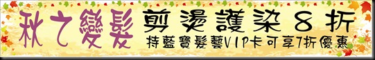 藍寶髮藝秋之變髮帆布 藍寶髮藝秋之變髮帆布