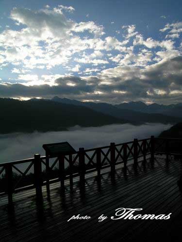 雪山登山口眺望 早上