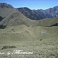 油婆蘭營地 背景是大劍山與雪山