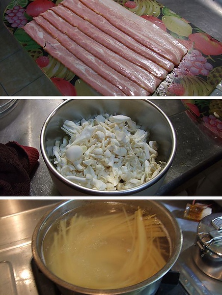 100713炫寶煮義大利麵 100713炫寶煮義大利麵