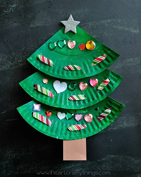 Paper Plate Christmas Tree 3