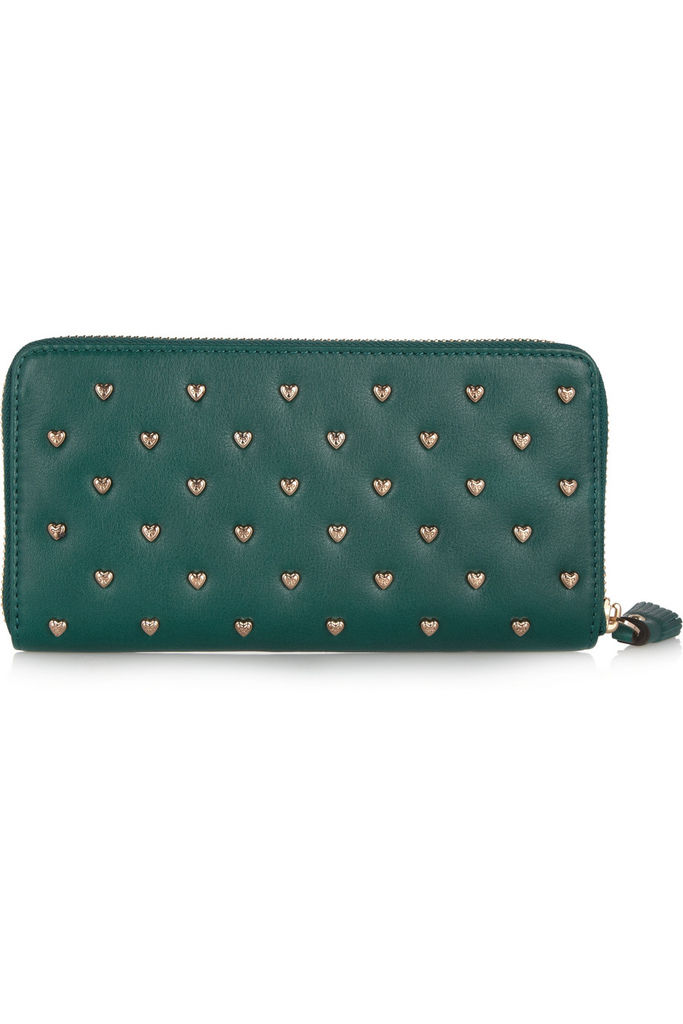 Studded Heart Joss leather wallet2