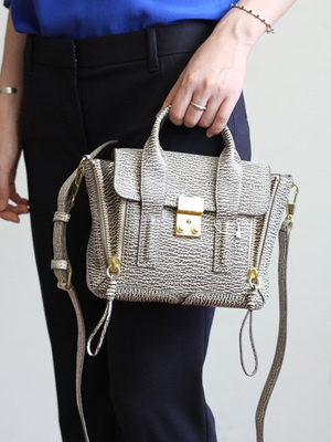 Pashli Mini Satchel in Antique White & Military4