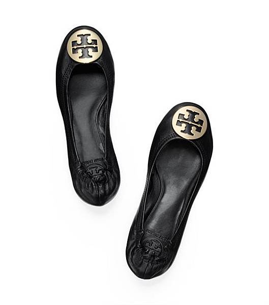 Tory-Burch-Nappa-Leather-Reva-Ballet-Flats gold