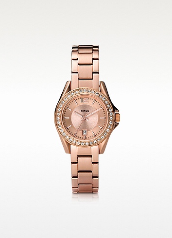 fossil Riley Mini rose gold watch