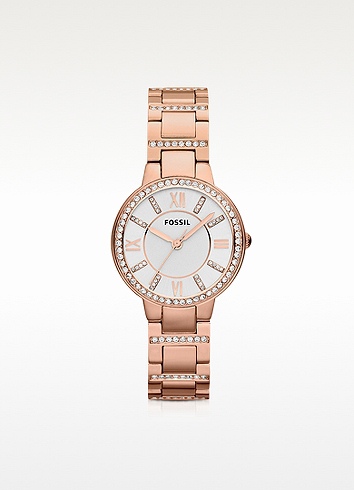 fossil Virginia rose gold watch