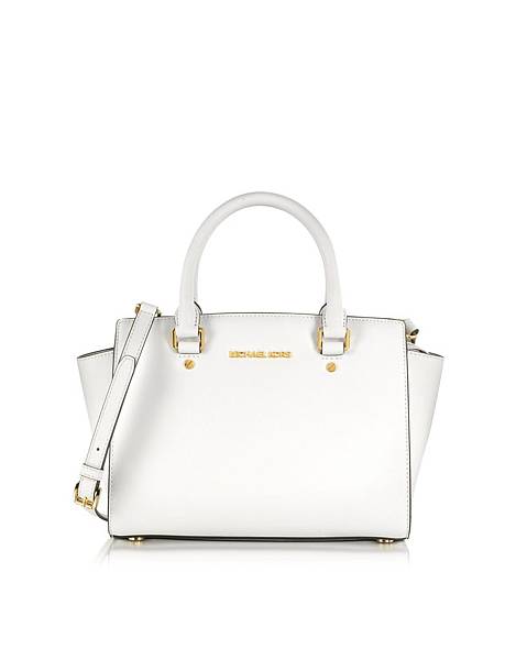 michael kors selma medium white