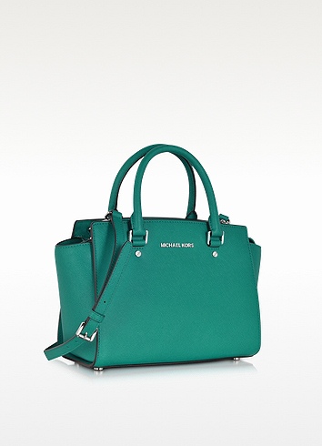 michael kors selma medium green3