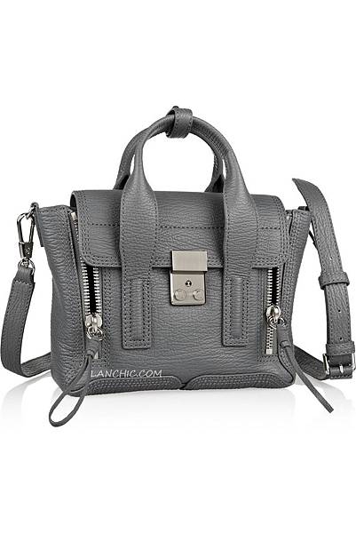 Mini Pashli Satchel in Storm & Nickel8-1